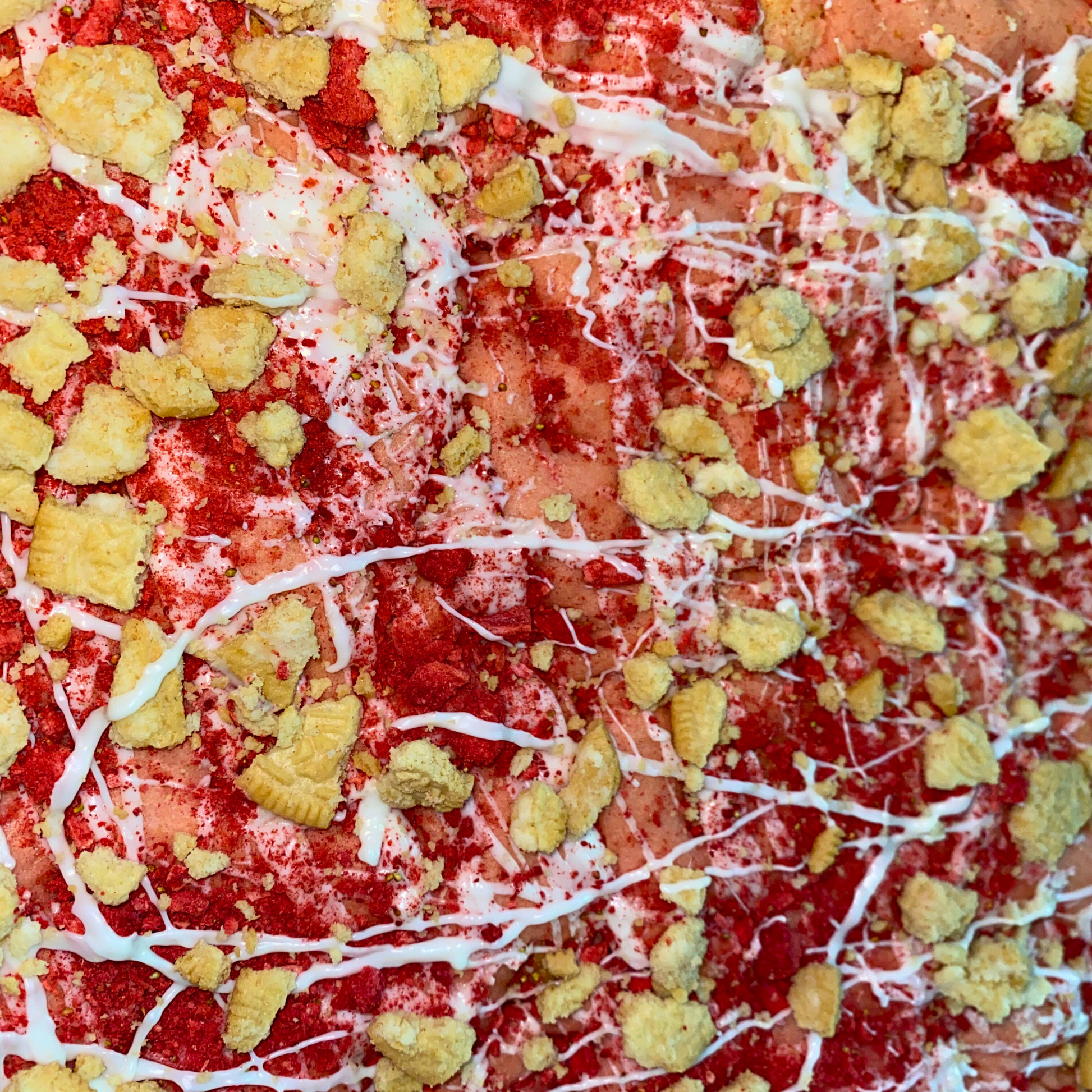 Strawberry Shortcake Crunch Cookie Bar