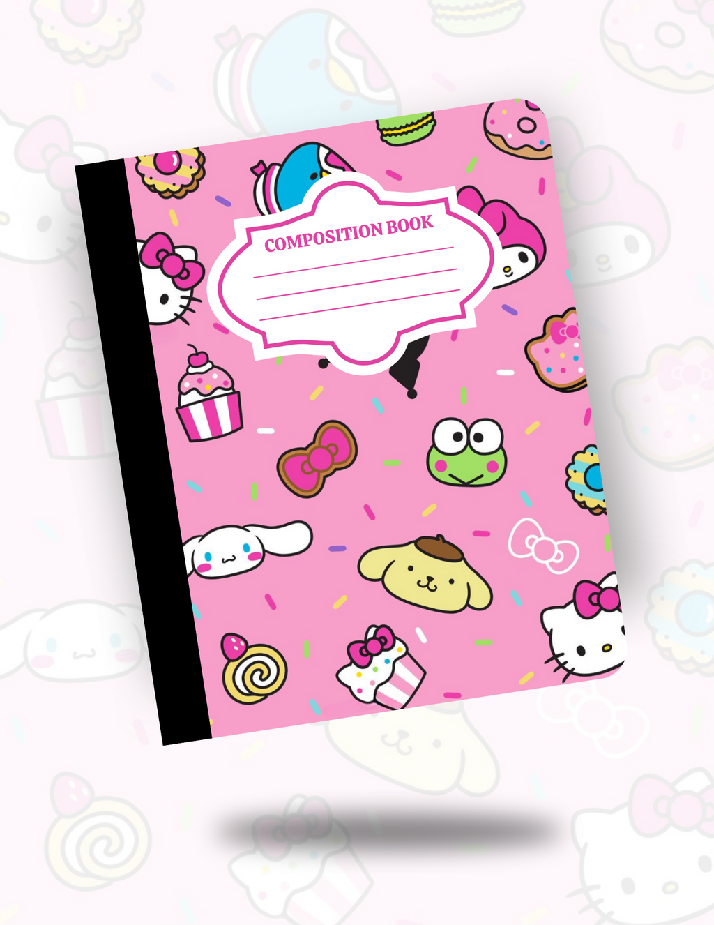 Custom Laminated Composition Notebook – Front & Back Design