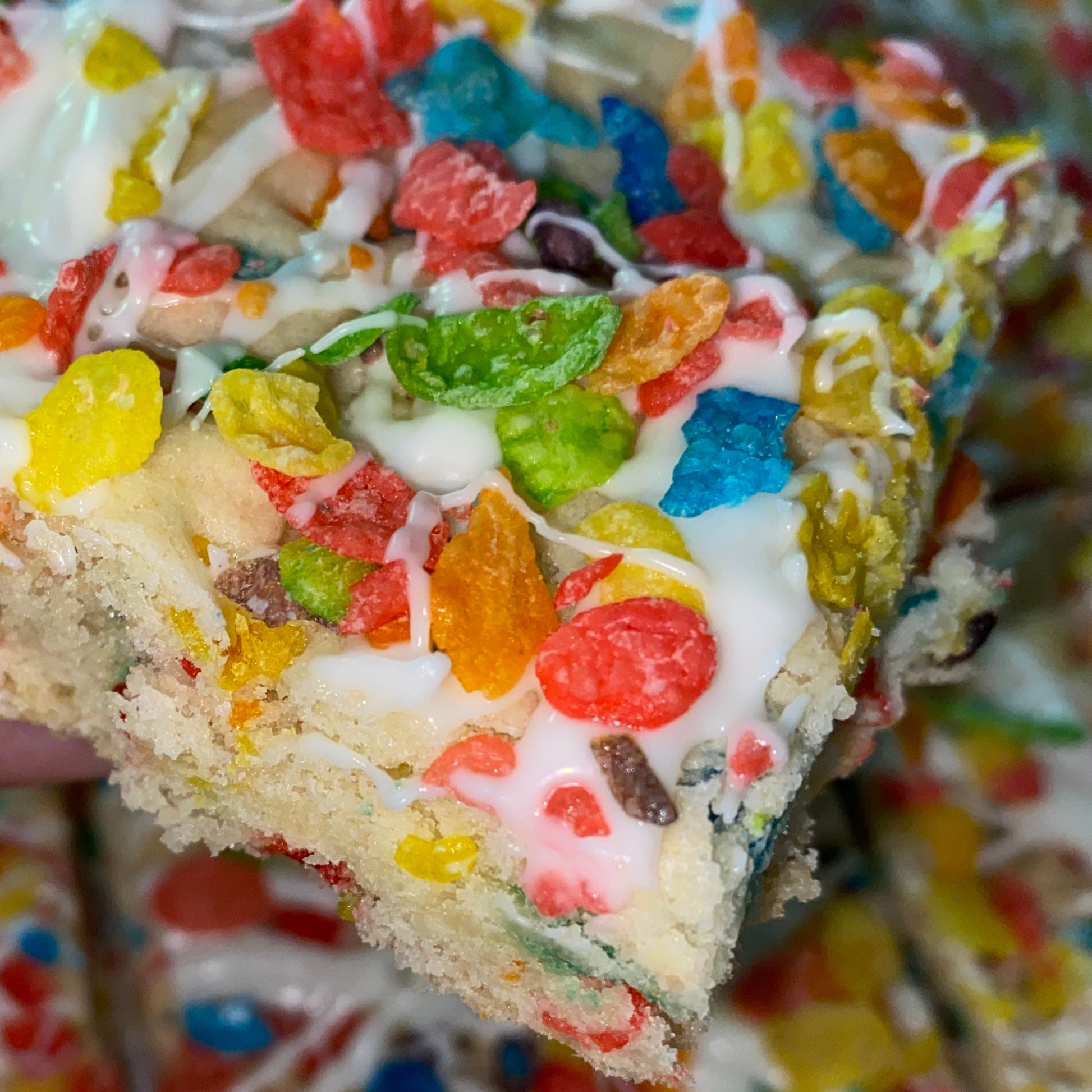 Fruity Pebble Cookie Bar