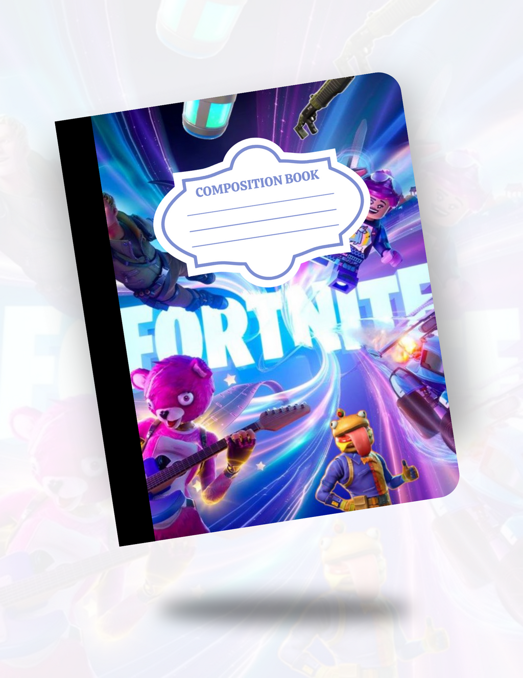 Custom Laminated Composition Notebook – Front & Back Design