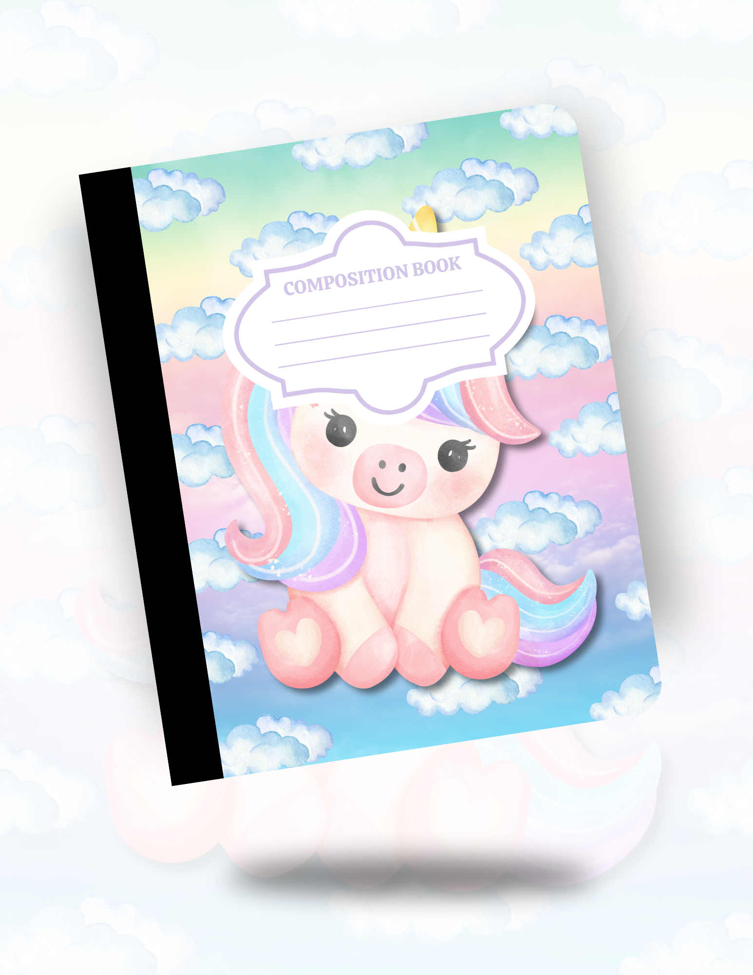 Custom Laminated Composition Notebook – Front & Back Design