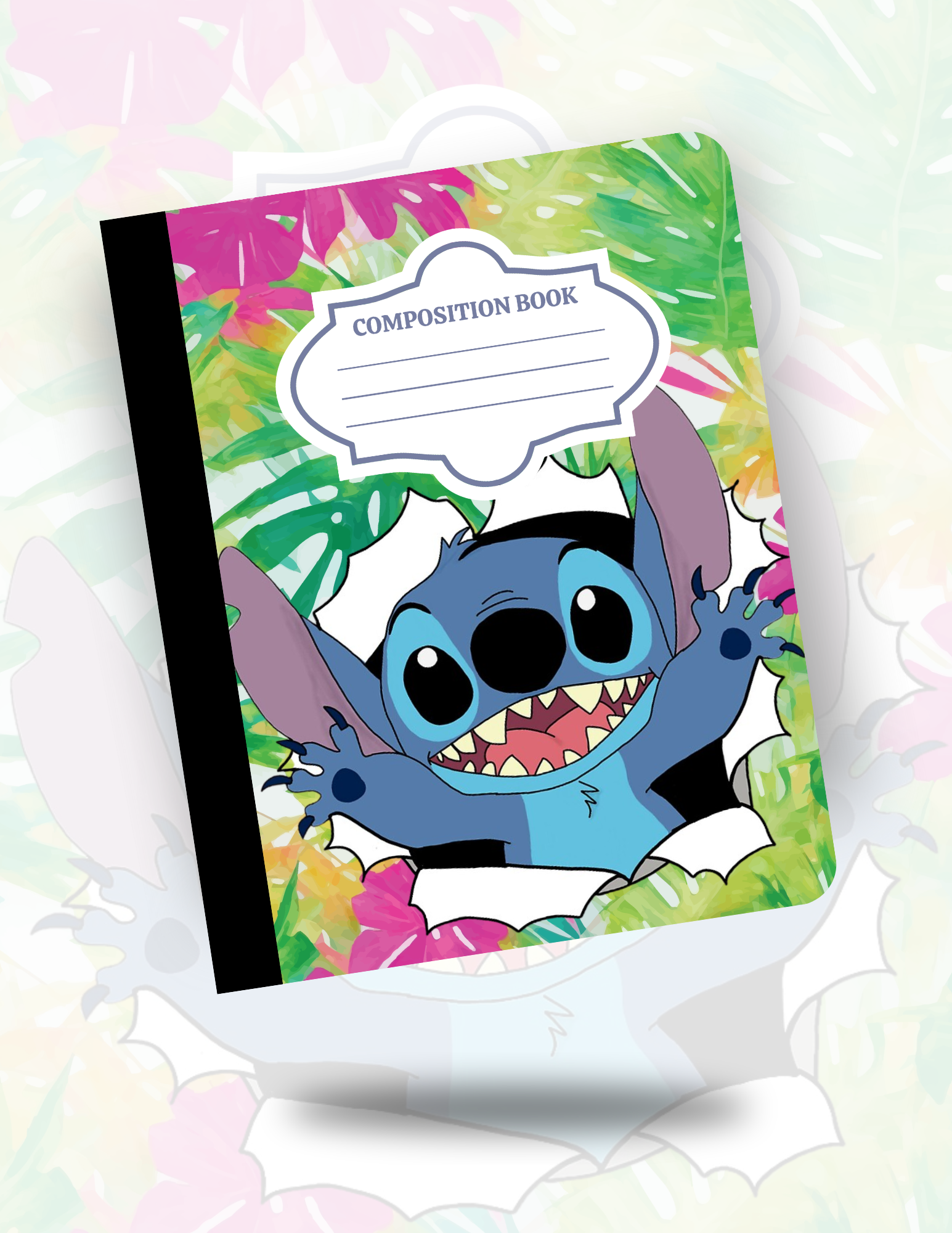 Custom Laminated Composition Notebook – Front & Back Design
