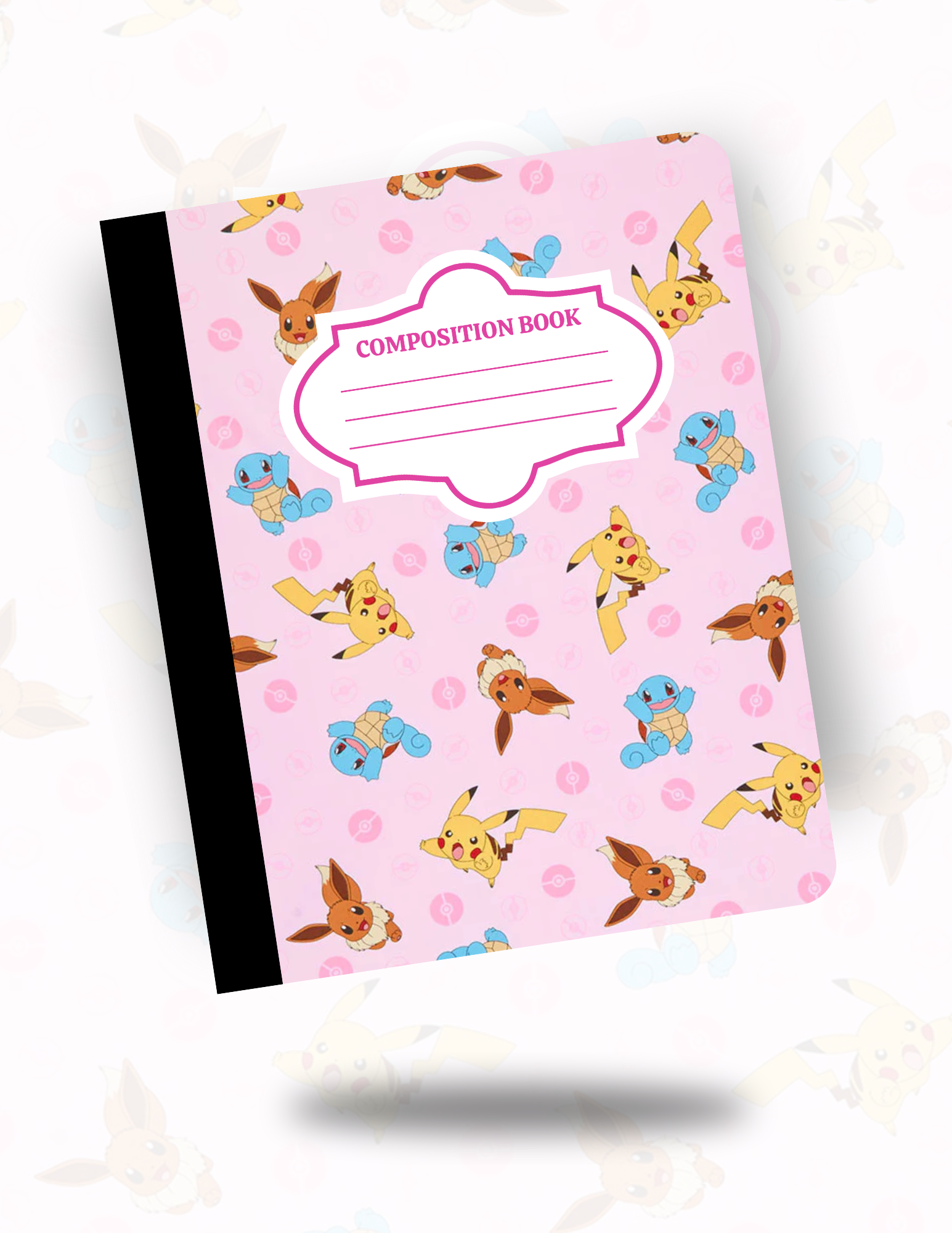 Custom Laminated Composition Notebook – Front & Back Design